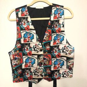 Vintage Looney Tunes Christmas Vest OS
